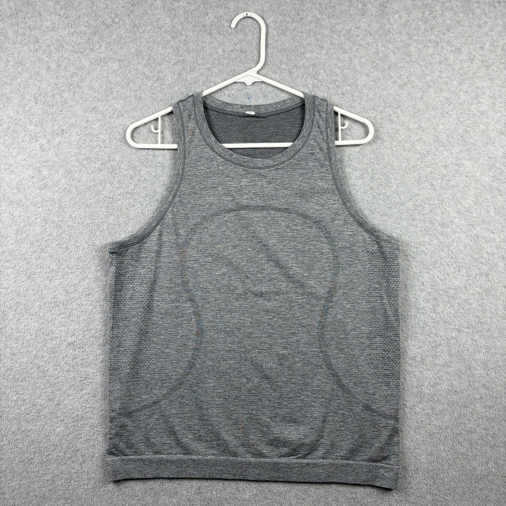 Lululemon Swiftly Breeze Tank Top Womens Size 10 Gray Workout Running Shirt